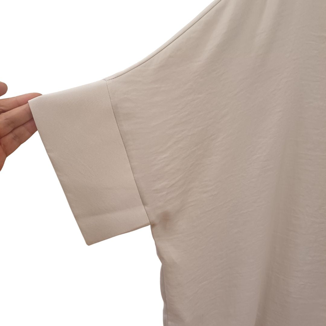Moutaki Fluid Polyester Shirt, Wide Sleeve