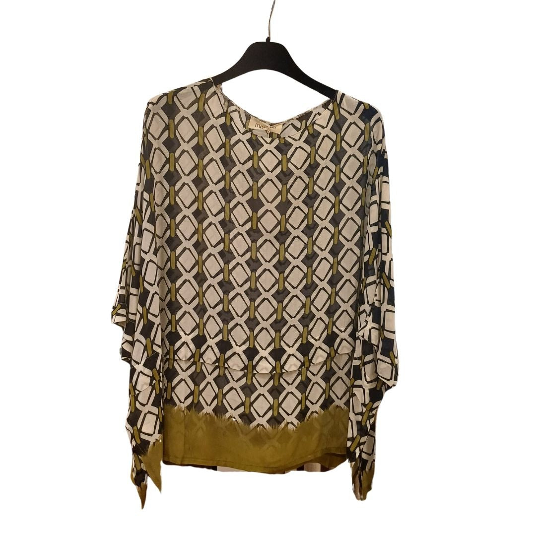 Blusa Estampada Moutaki em Viscose com Manga Larga