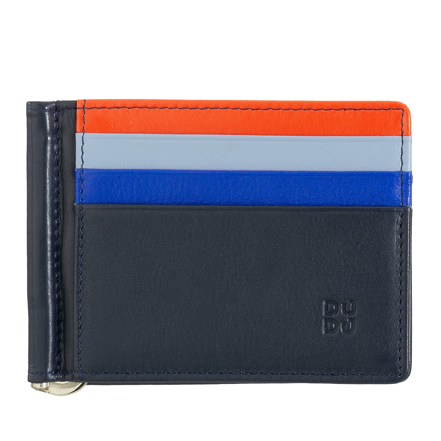 Cartera de piel con clip