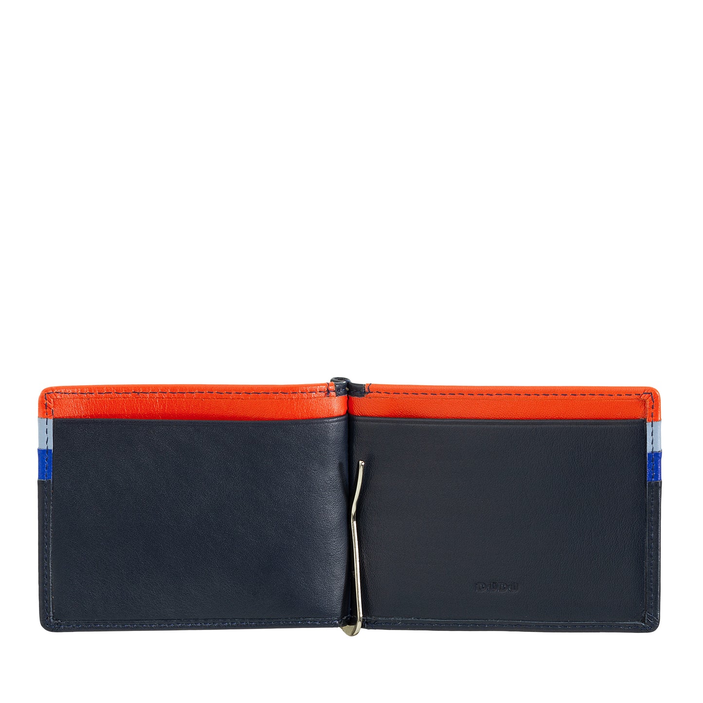 Cartera de piel con clip
