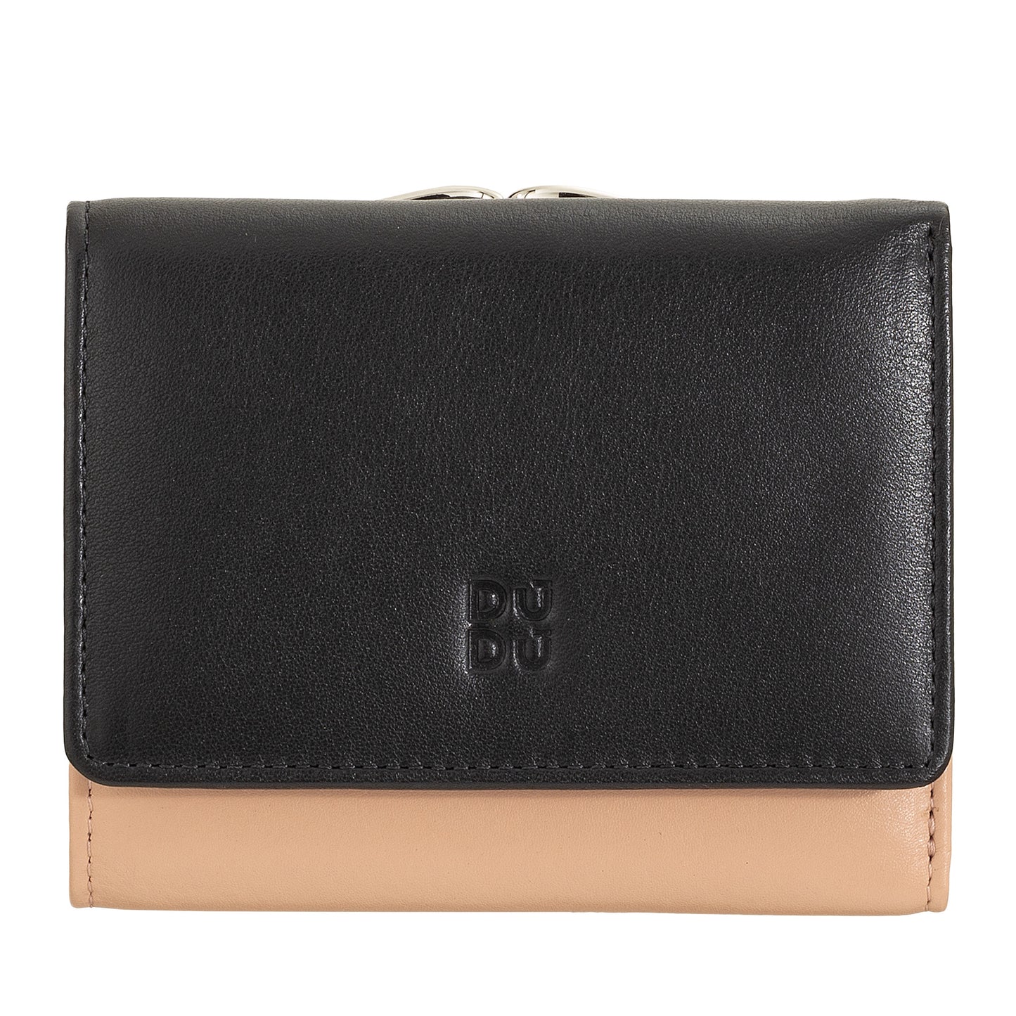 Monedero compacto negro Clic