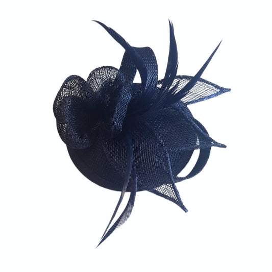 Alfinete de lapela com pena e laço-Azul2