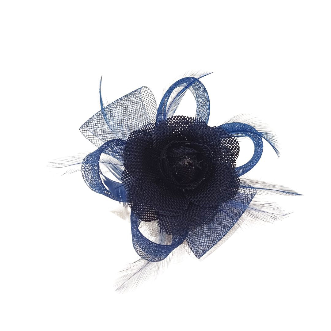 Alfinete gancho camélia azul