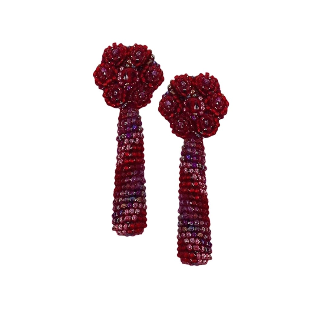 Brinco Petúnia Drop red