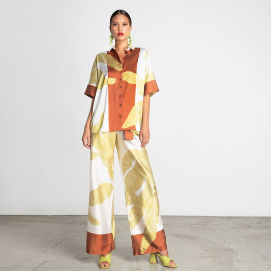 Calças Moutaki Estampadas em poliéster reciclado