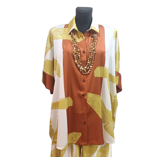 Camisa Moutaki Estampada em Poliéster Reciclado1