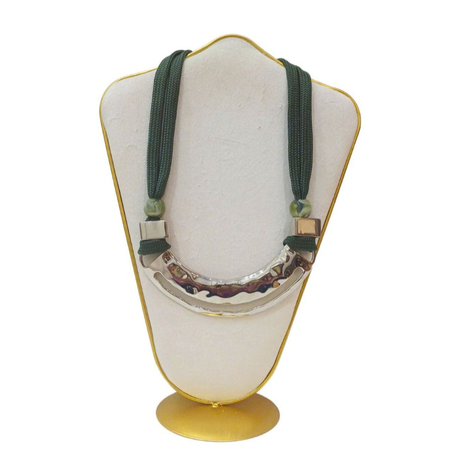 Colar Maré de Prata Verde