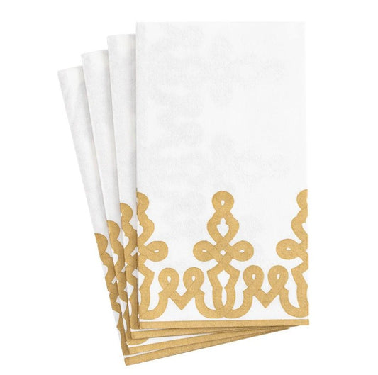 Guardanapo de papel com desenho de Passementerie em Ouro1