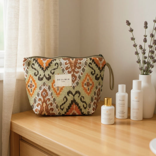 Necessaire Ikat laranja1