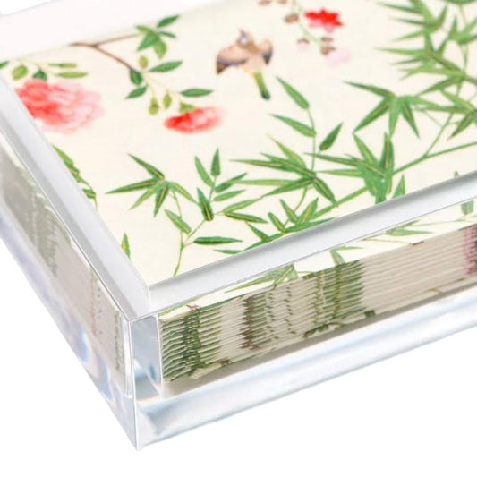 Porta guardanapos acrílico retangular