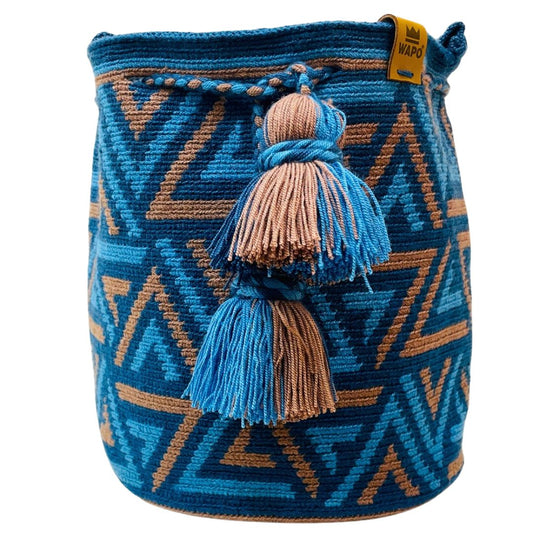 Saco Wayuu Terra Azul