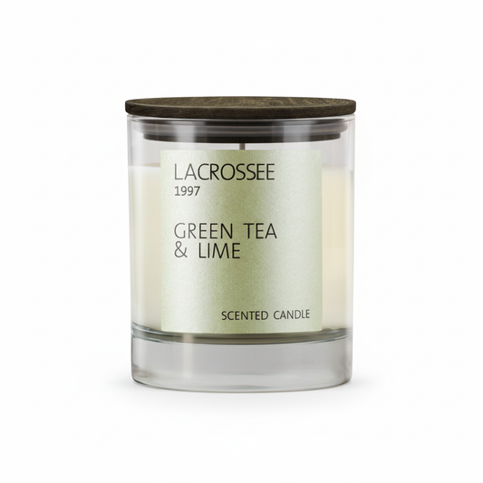 Lacrosse Green Tea & Lime candle - white background