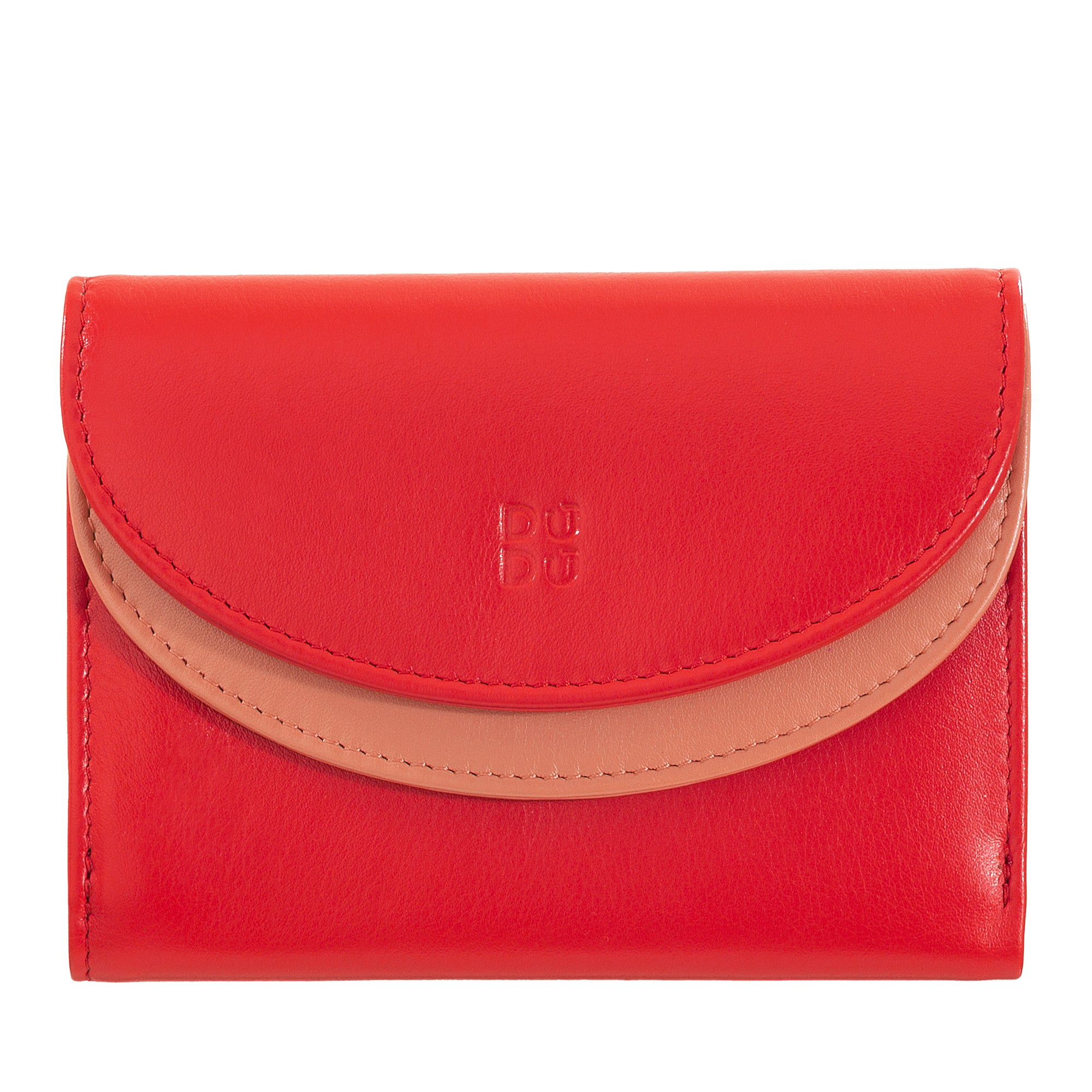 Porta moedas Galápagos Red Flame em pele-DUDU