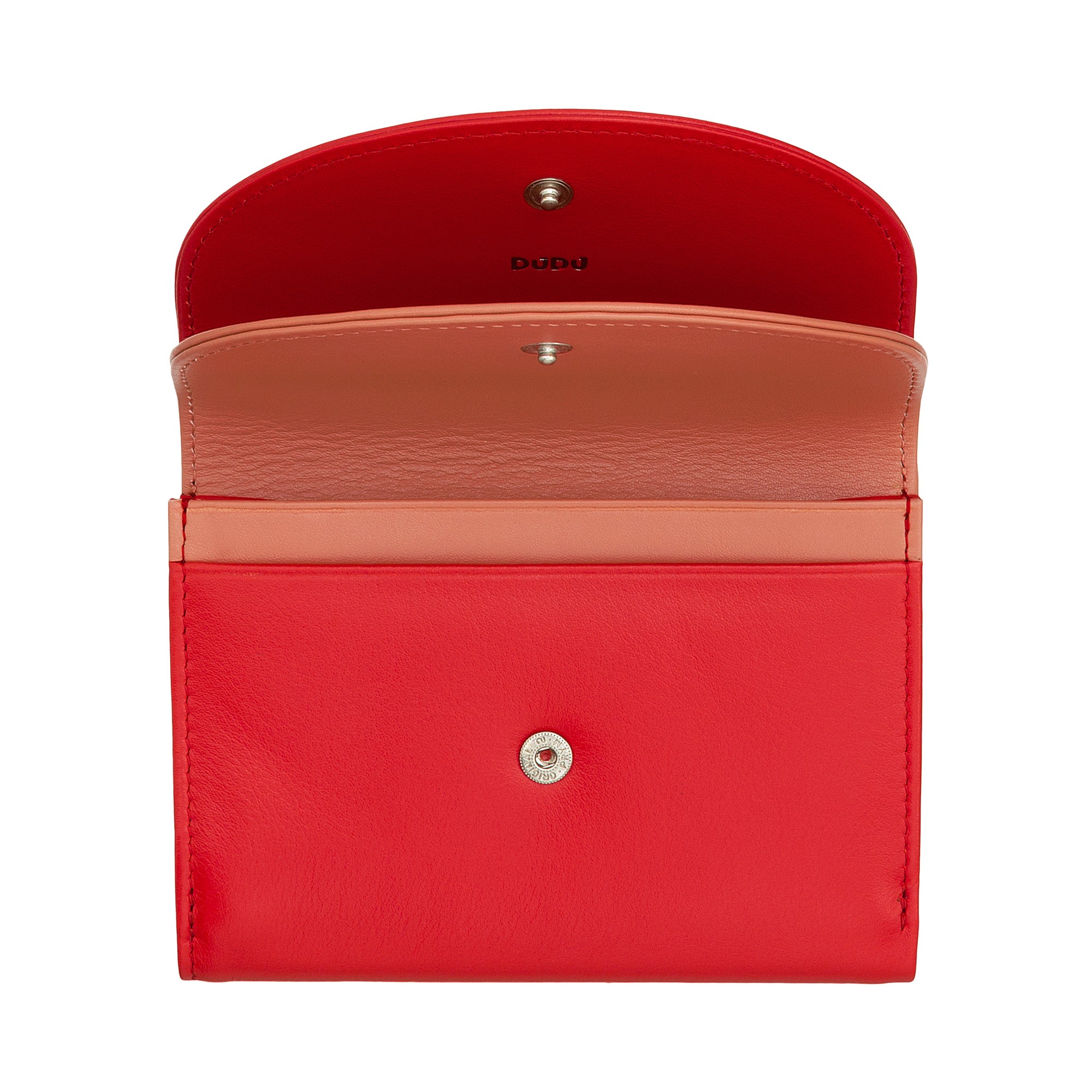 Porta moedas Galápagos Red Flame em pele-DUDU