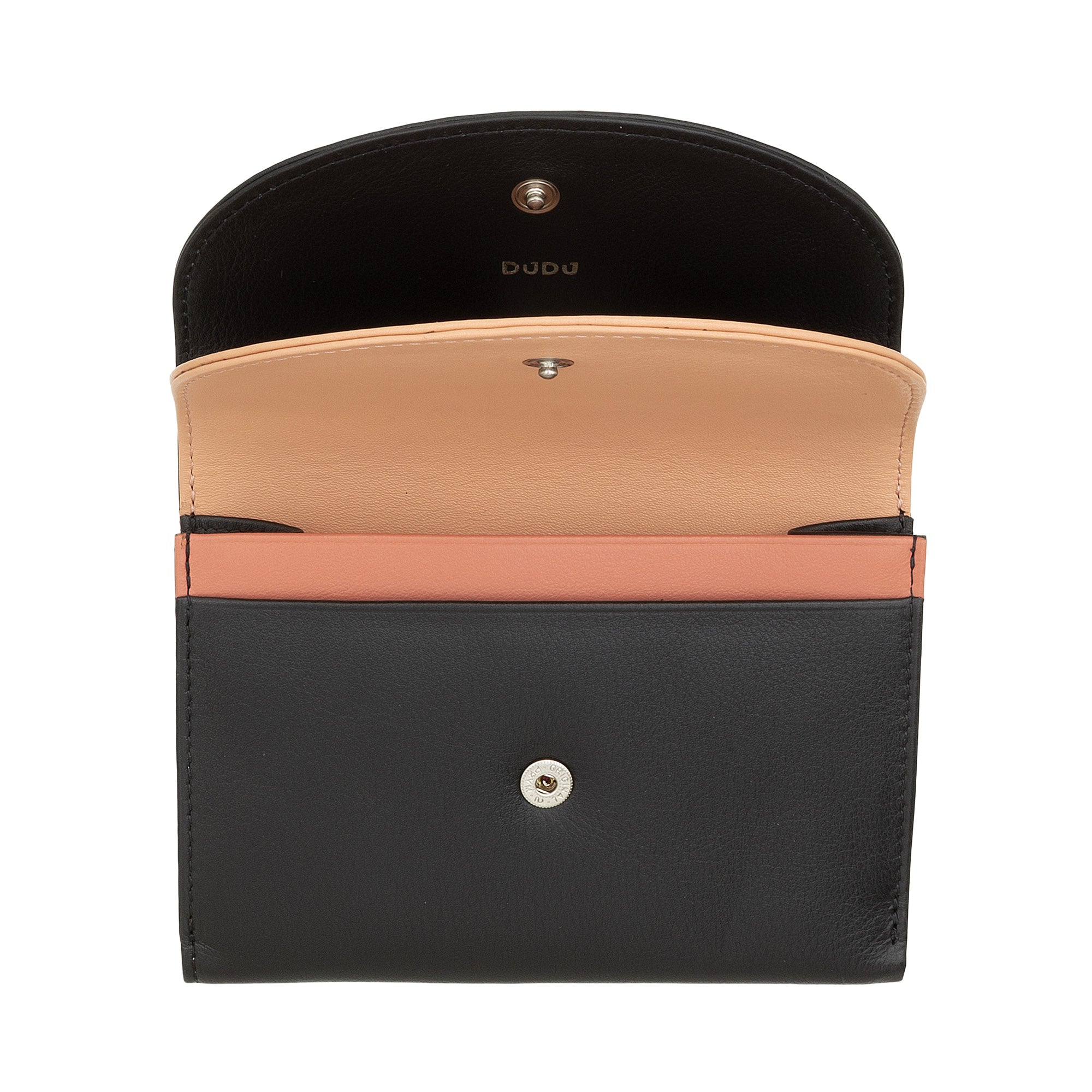 Carteira Galápagos Preta em Pele com Proteção RFID