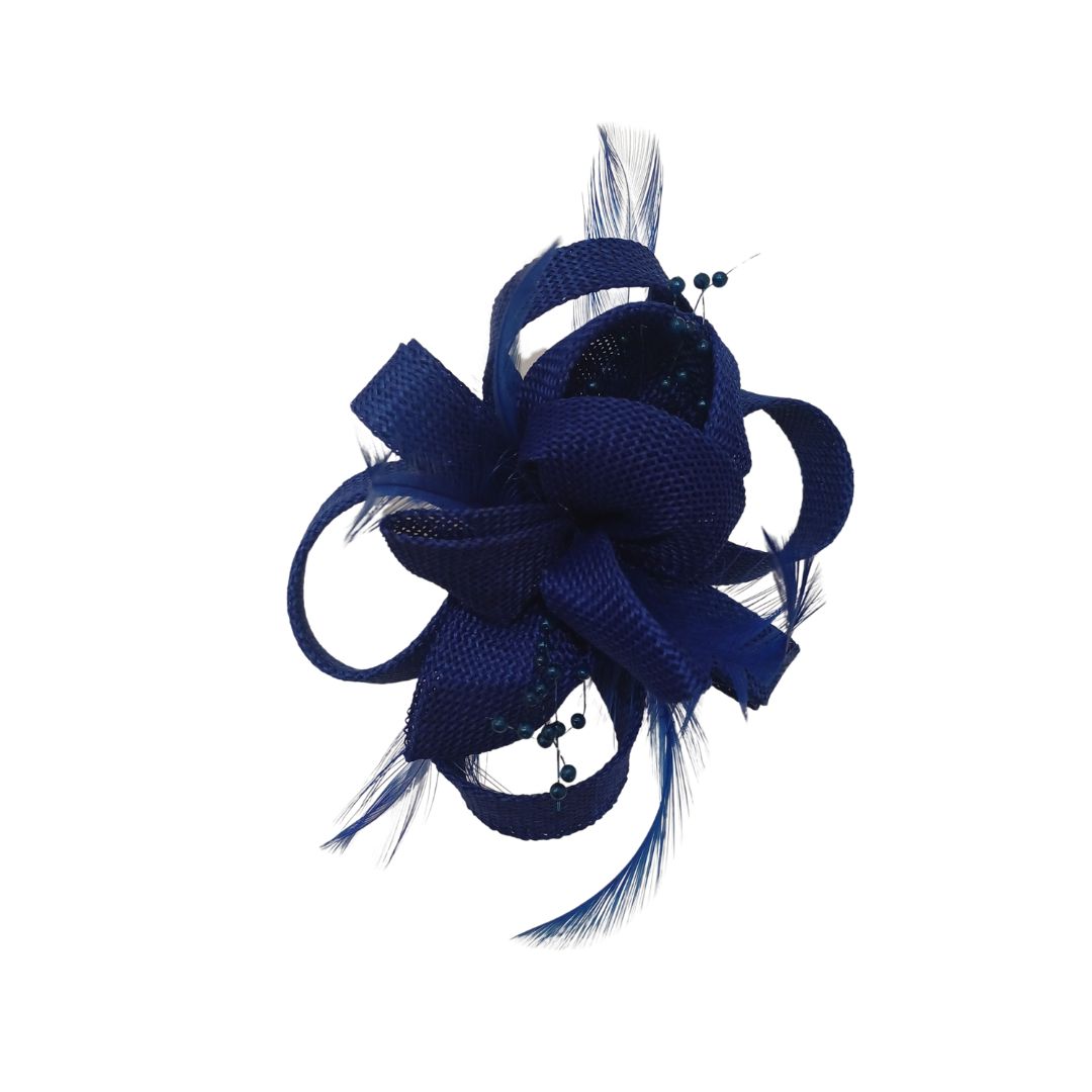 Alfinete Floral Elegante Azul marinho