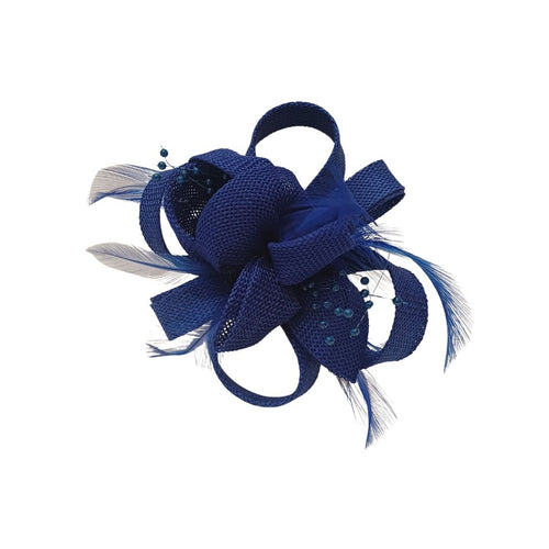 Alfinete Floral Elegante Azul marinho1