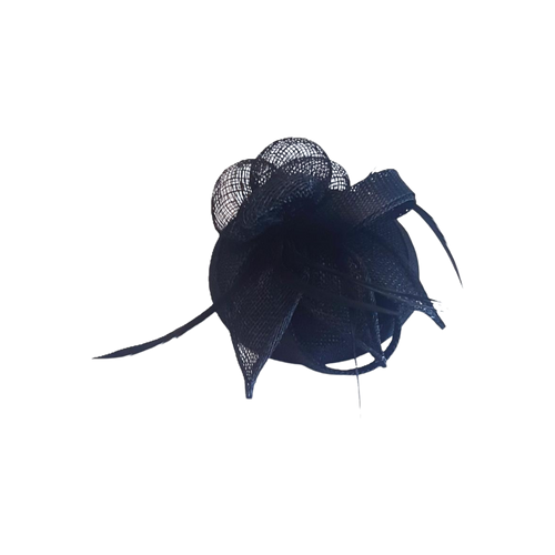 Pin de solapa con pluma y lazo azul 