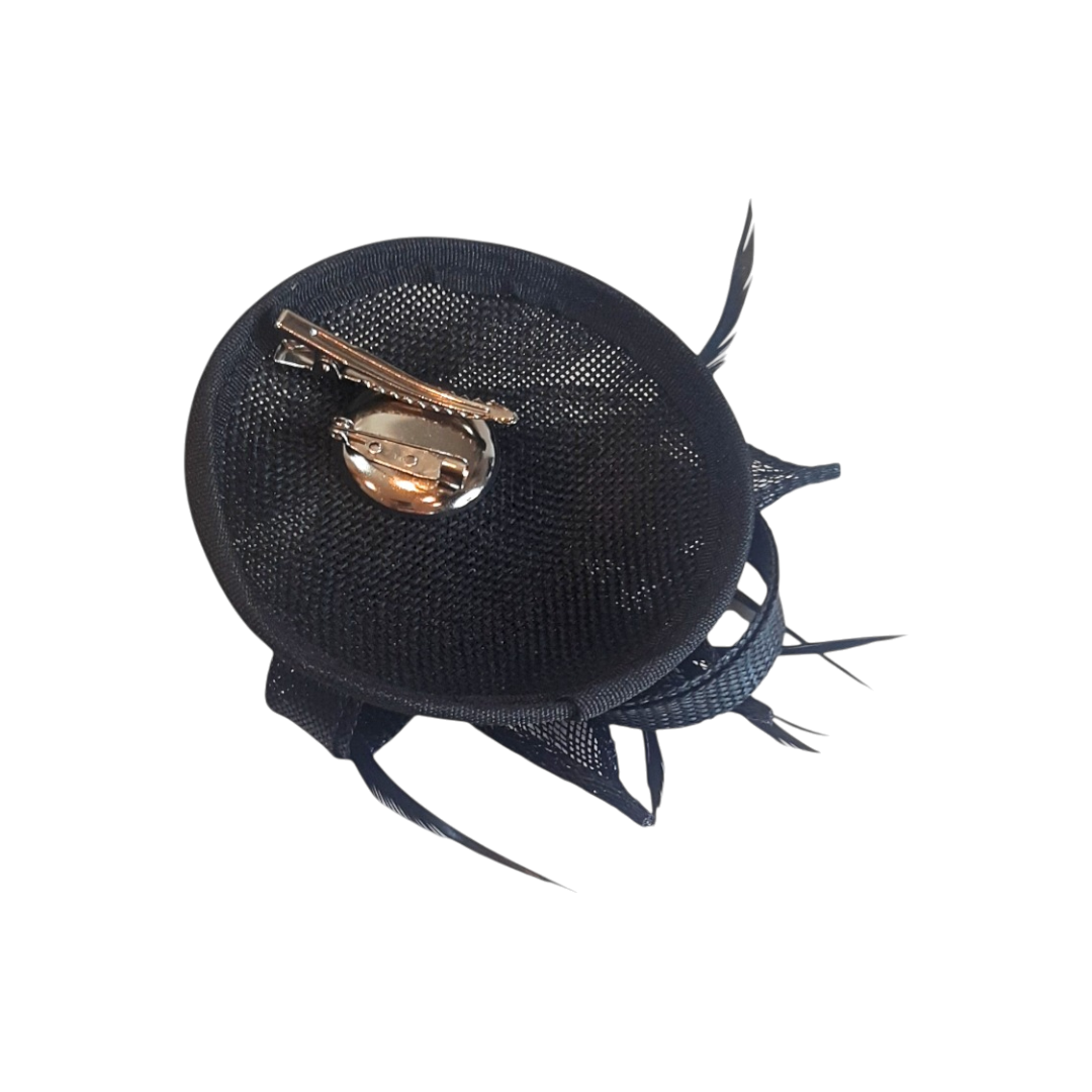 Alfinete de lapela com Pena e Laço-Preto