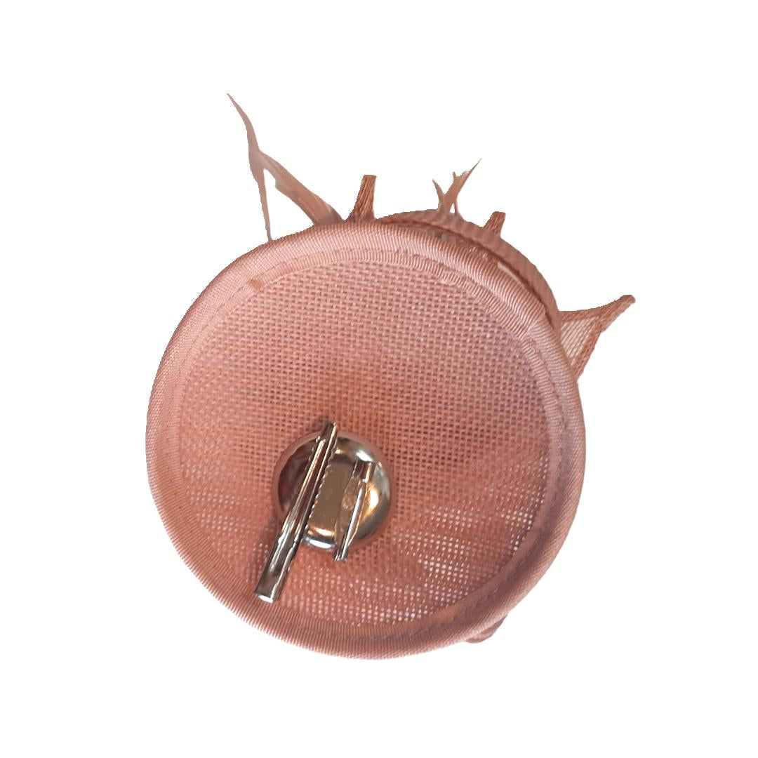 Alfinete de lapela com pena e laço-Rosa2
