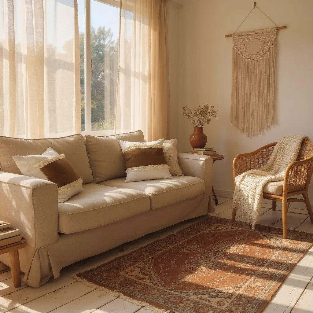 Almofada de Linho Natural 45x45 cm3