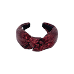 Bandelete bordeaux com lantejoulas-Brilho e Elegância