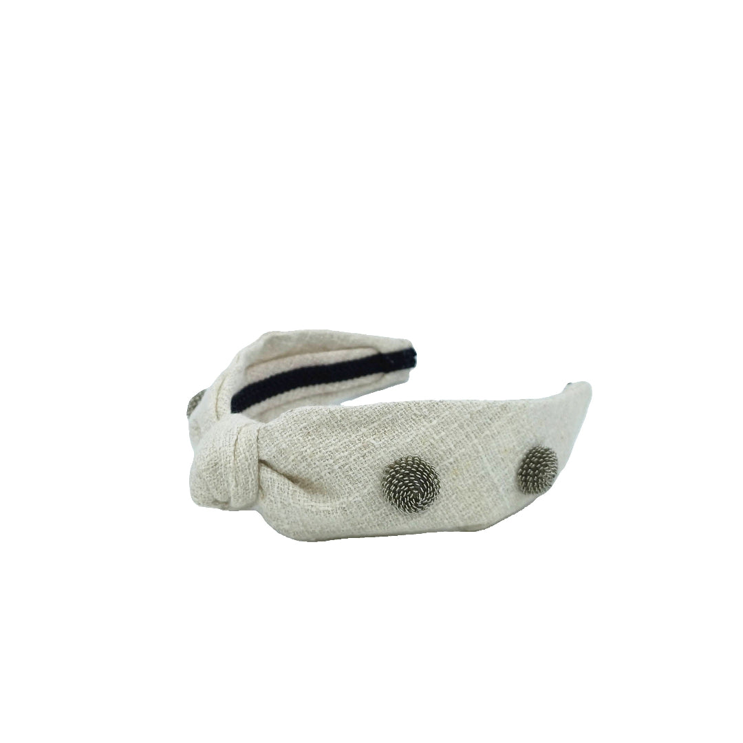 Bandelete de linho com tachas2