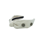 Bandelete de linho com tachas