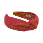 Bandelete de nó-rosa e dourada