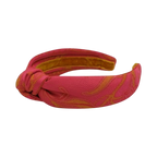 Bandelete de nó-rosa e dourada