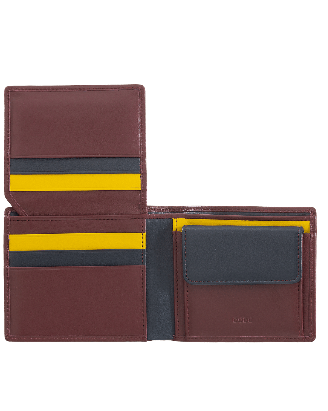 Carteira Masculina em Pele com Porta-Moedas- Proteção RFID