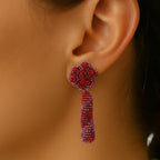 Brinco Petúnia Drop red