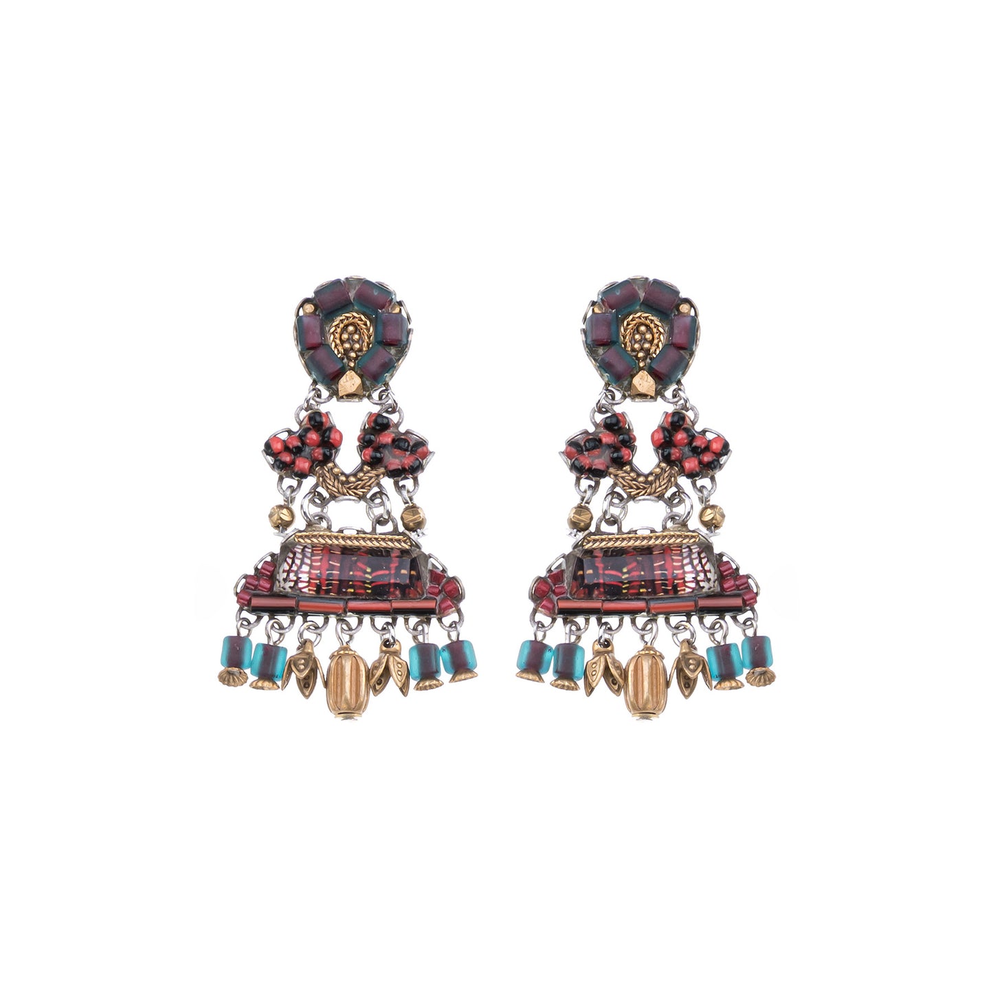 Brincos Ayala bar-Carmin Earrings