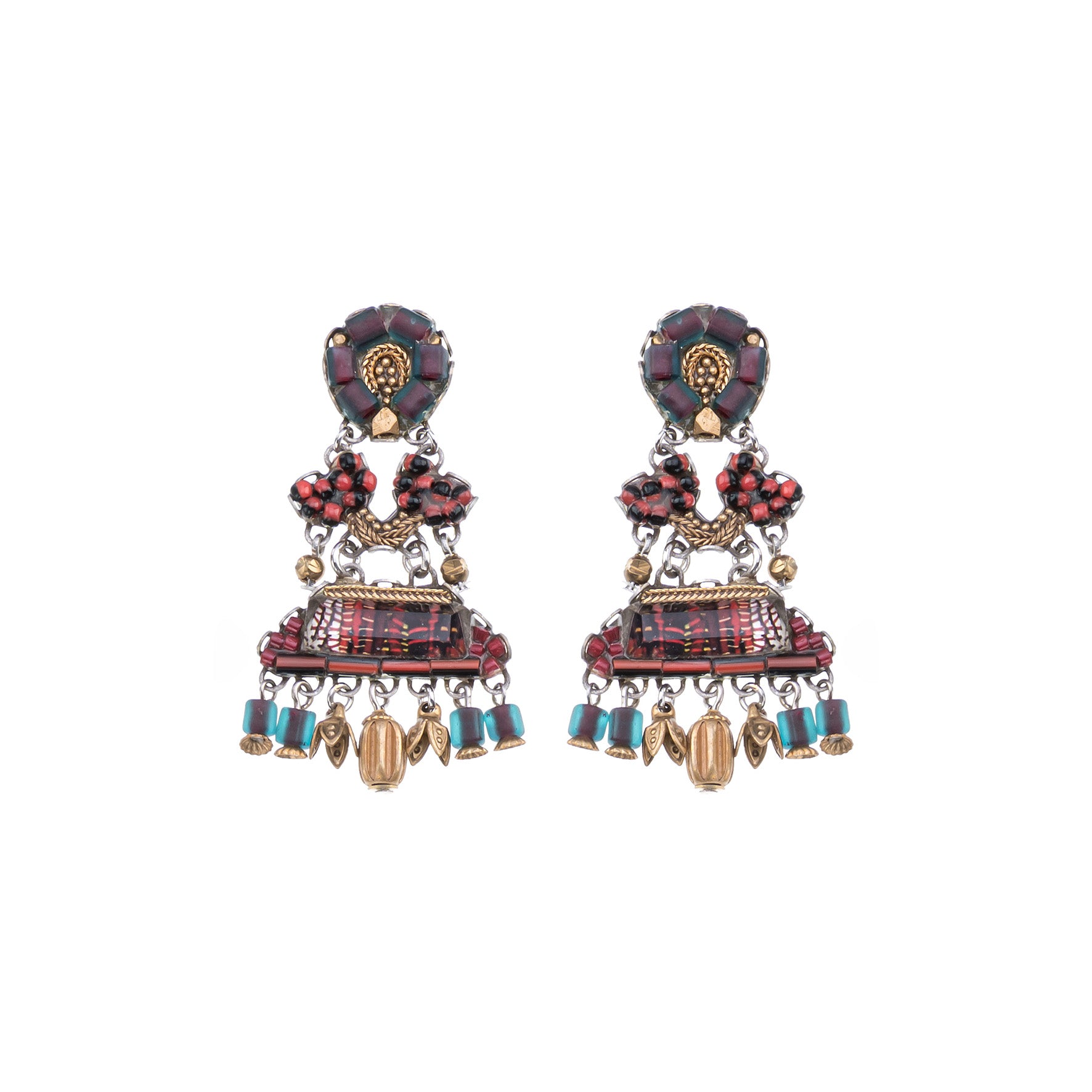 Brincos Ayala bar-Carmin Earrings