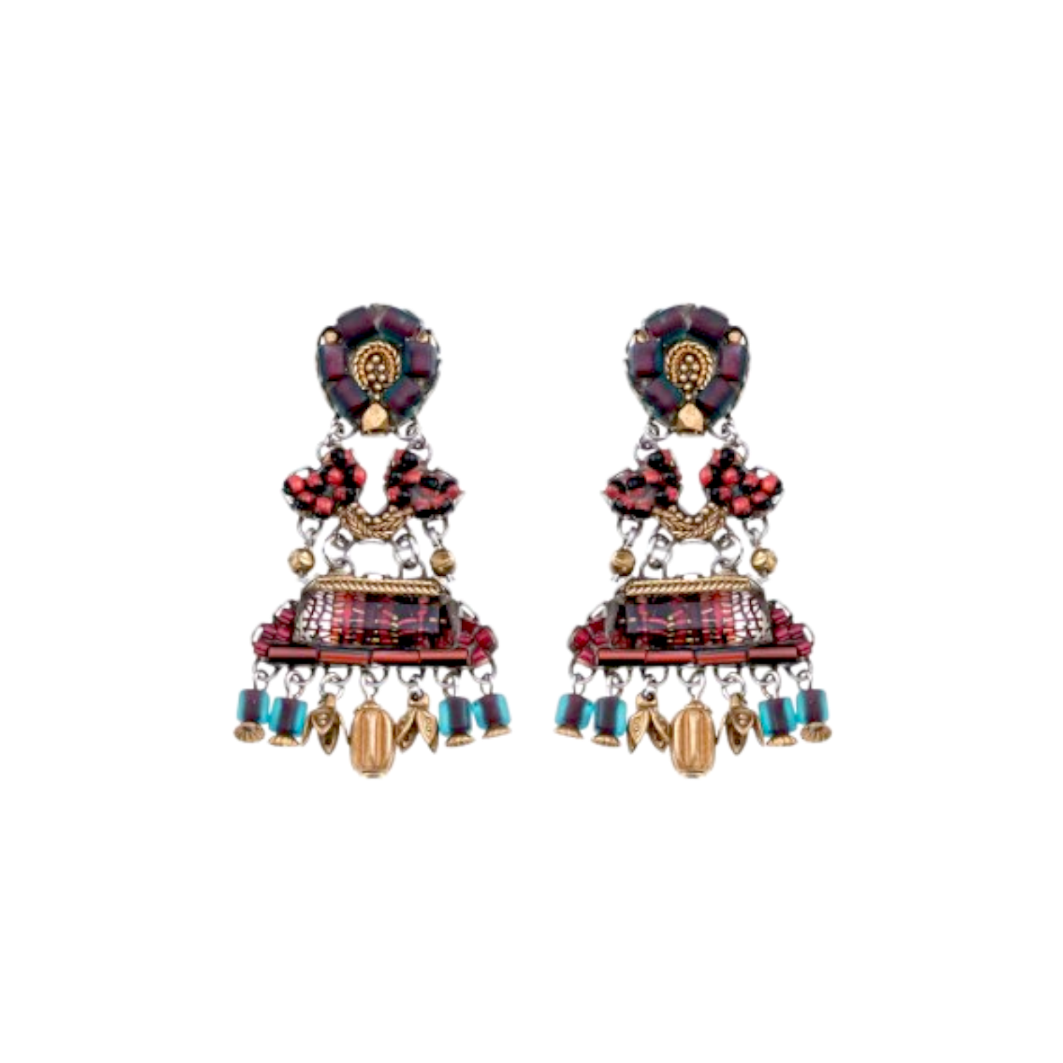Brincos Ayala bar-Carmin Earrings