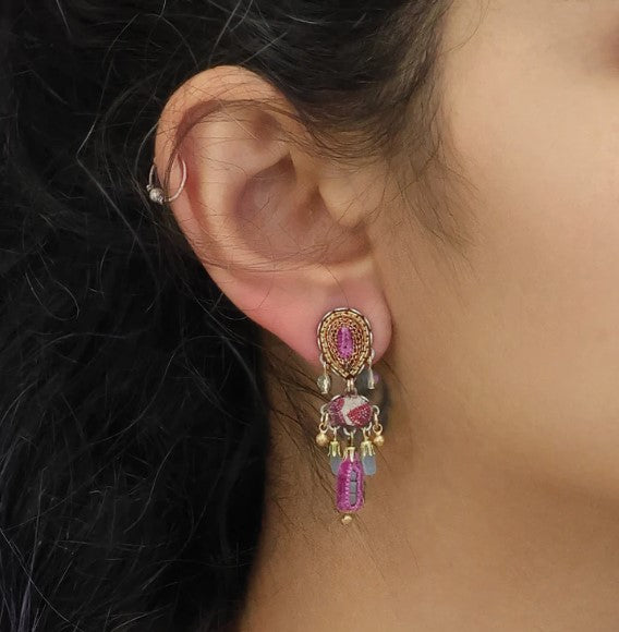 Brincos Ayalabar Berry Blush