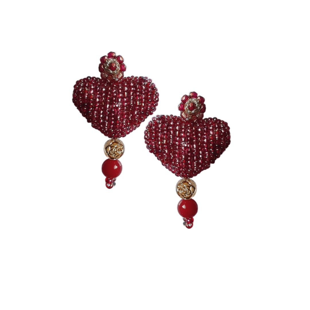 Brincos Coração-Hearts & Flowers