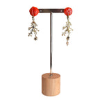 Brincos Ramos dourados com Perola1