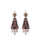 Brincos artesanais Iluztro-estilo vintage exclusivo