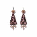 Brincos artesanais Iluztro-estilo vintage exclusivo