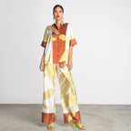 Calças Moutaki Estampadas em Poliéster Reciclado