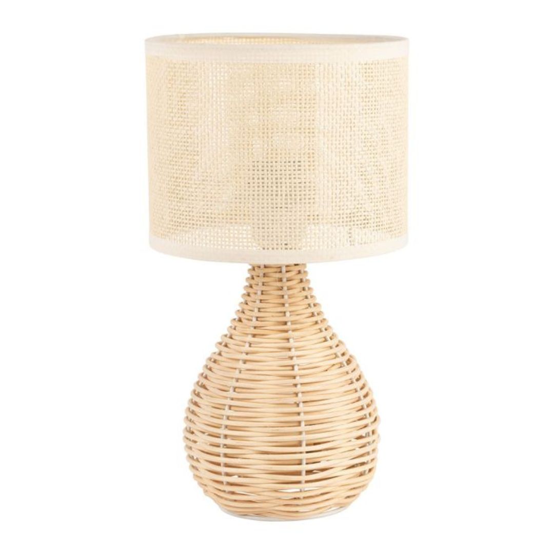 Candeeiro de mesa em Rattan