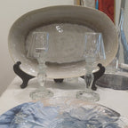 Candelabro de vidro transparente1