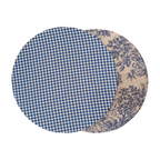 Capa dupla face Toile de Jouy Azul2