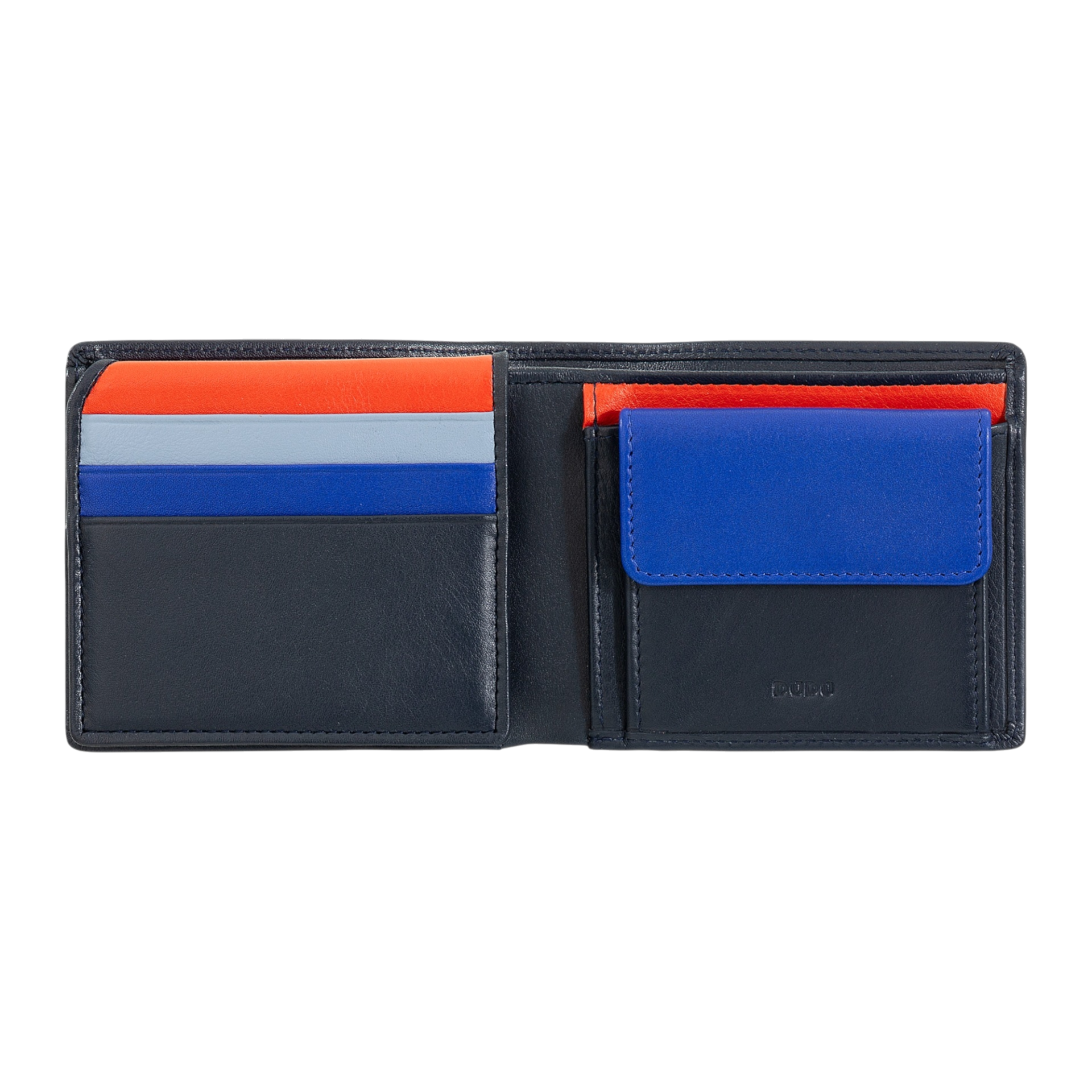 Carteira Masculina em Pele com Porta-Moedas- Proteção RFID