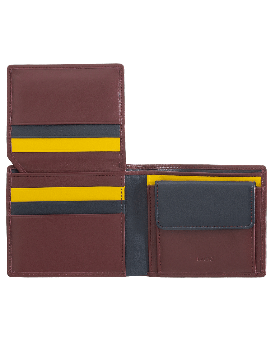 Carteira Masculina em Pele com Porta-Moedas- Proteção RFID