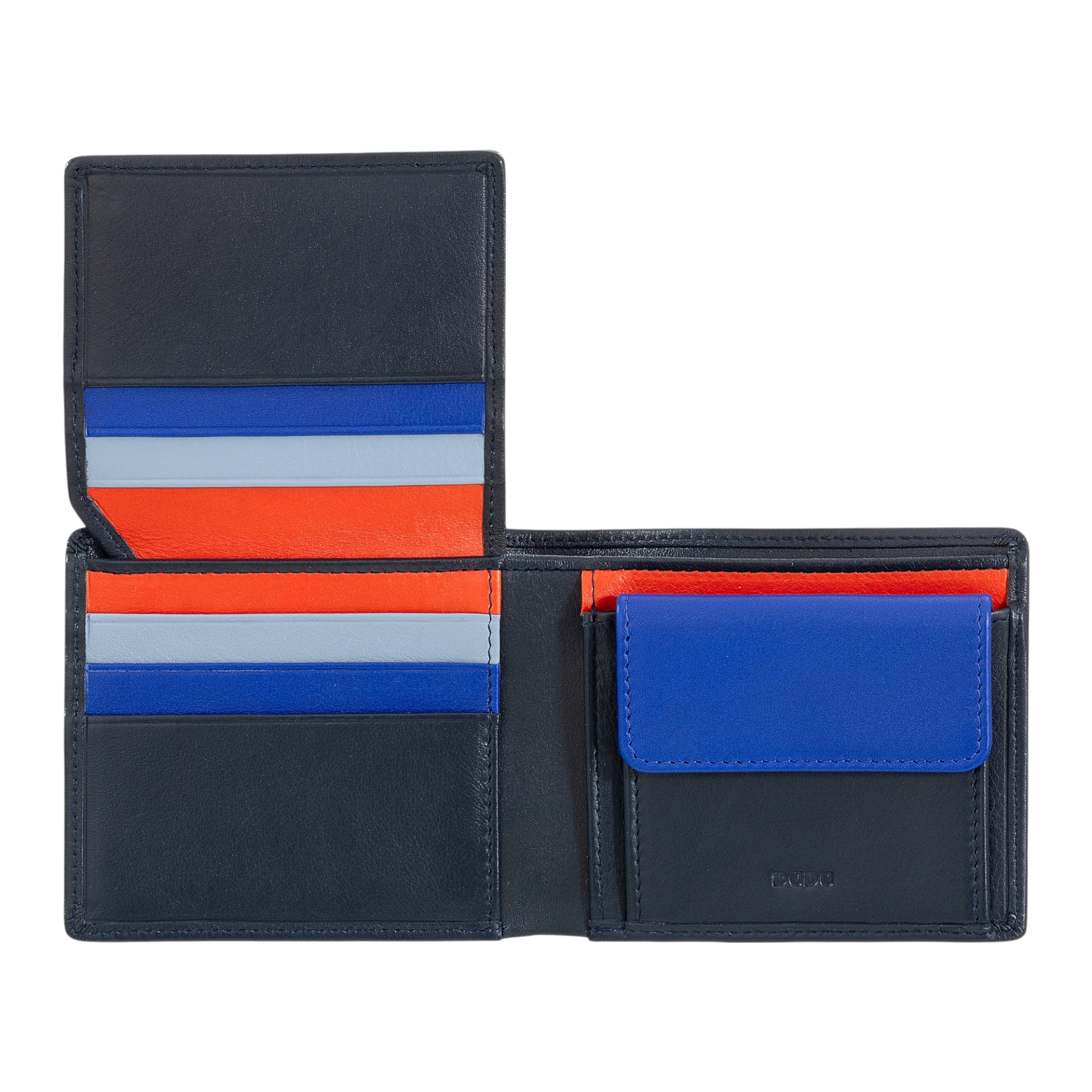 Carteira Masculina em Pele com Porta-Moedas- Proteção RFID