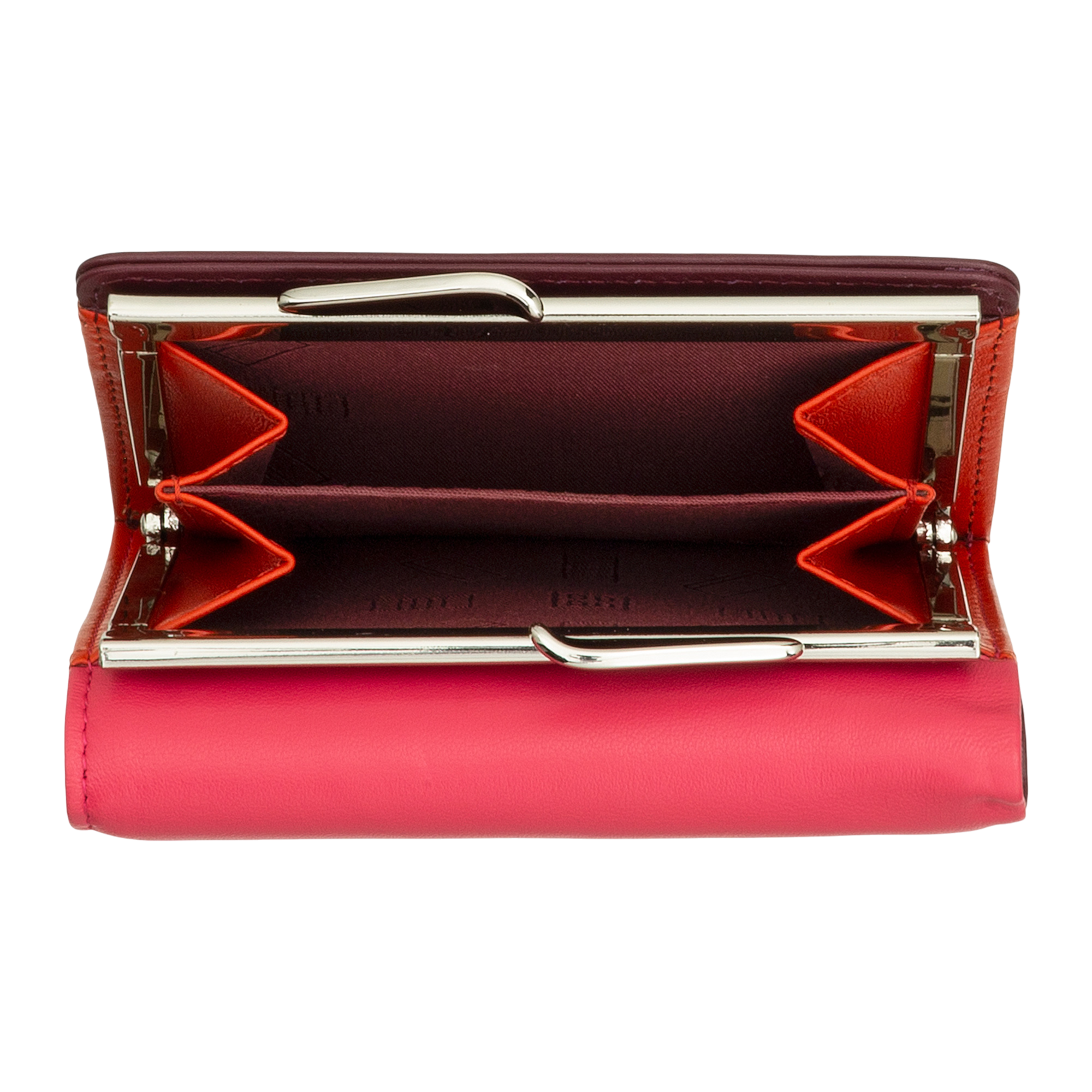 Carteira de Pele Framboesa-Proteção RFID-DUDU