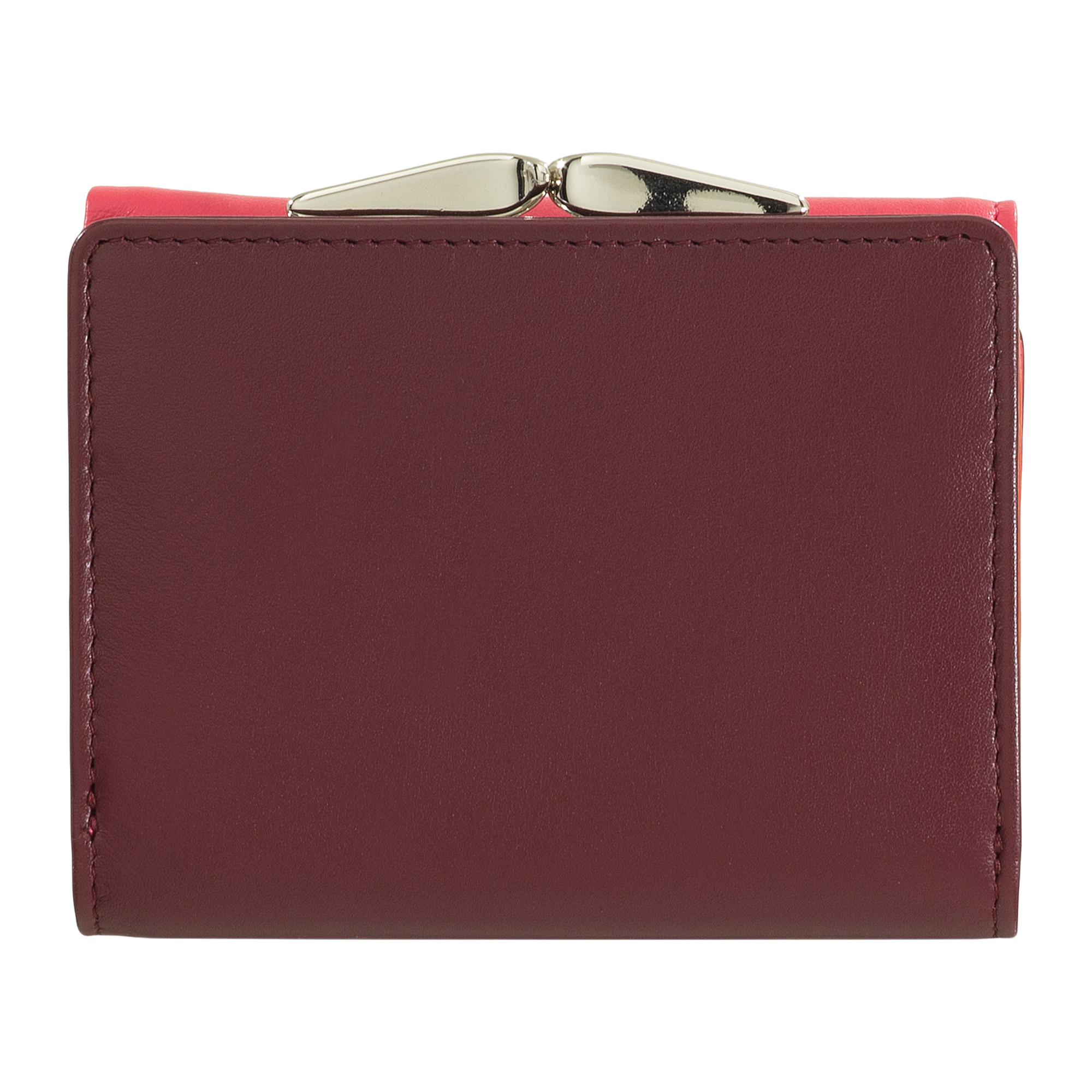 Carteira de Pele Framboesa-Proteção RFID-DUDU