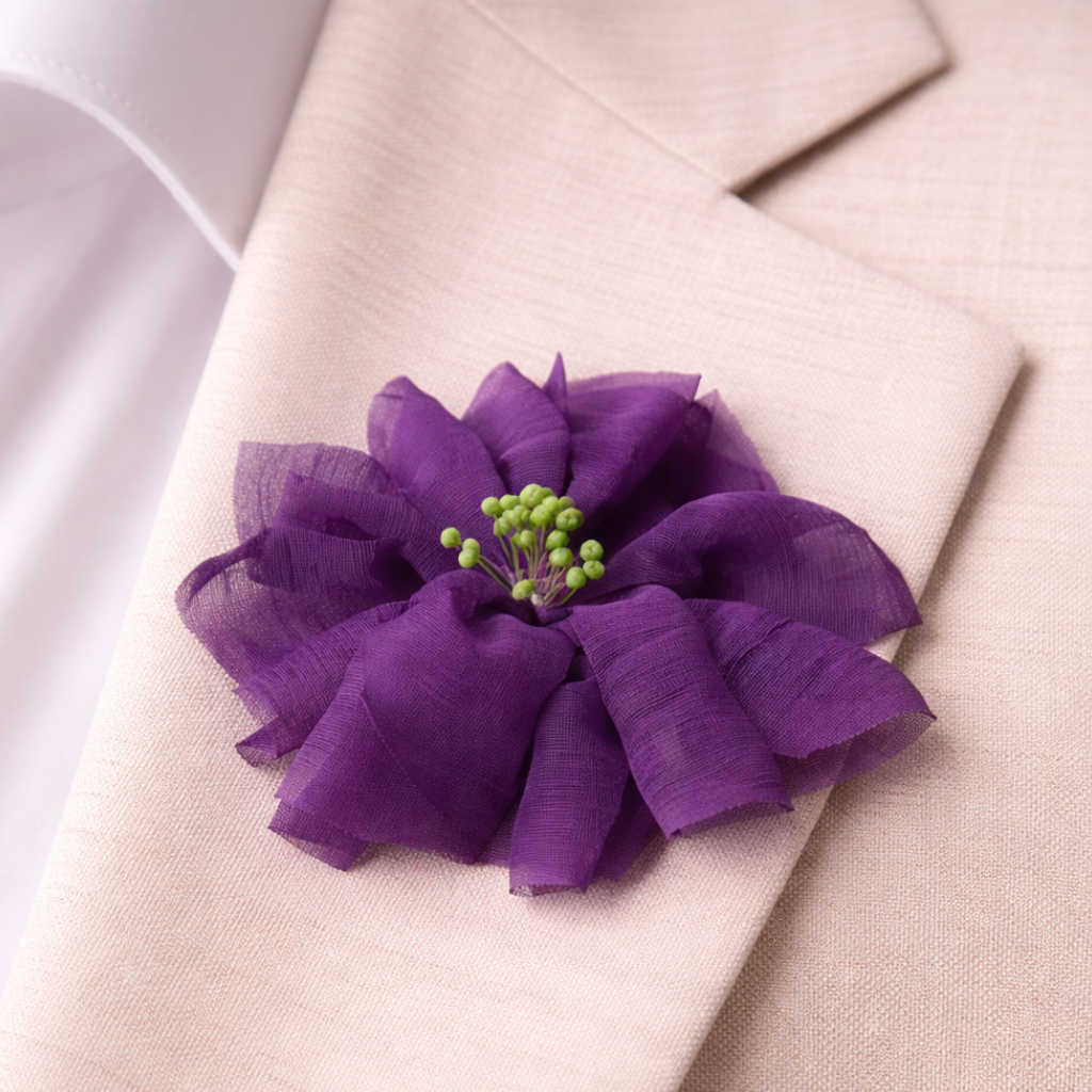 Alfiler Flor morada